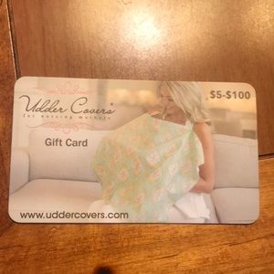 Udder covers nursing cover gift card